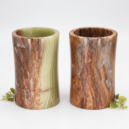 Onyx Cylinder Vase (6 Inches) Gemstone Home Decor